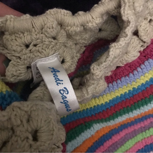 ANDI BAGUS daisy chain multi color crochet rainbow 🌈 shorts 🐝 - Picture 6 of 7